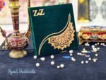 Clear Acrylic Wedding Invitation in Custom Velvet Box - Image 3