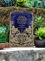 Premium  Laser-Cut Acrylic Wedding Card - Image 3