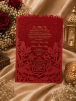 Premium  Laser-Cut Acrylic Wedding Card - Image 10